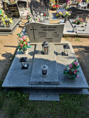 Zdjęcie nagrobka Ludwika Matecka